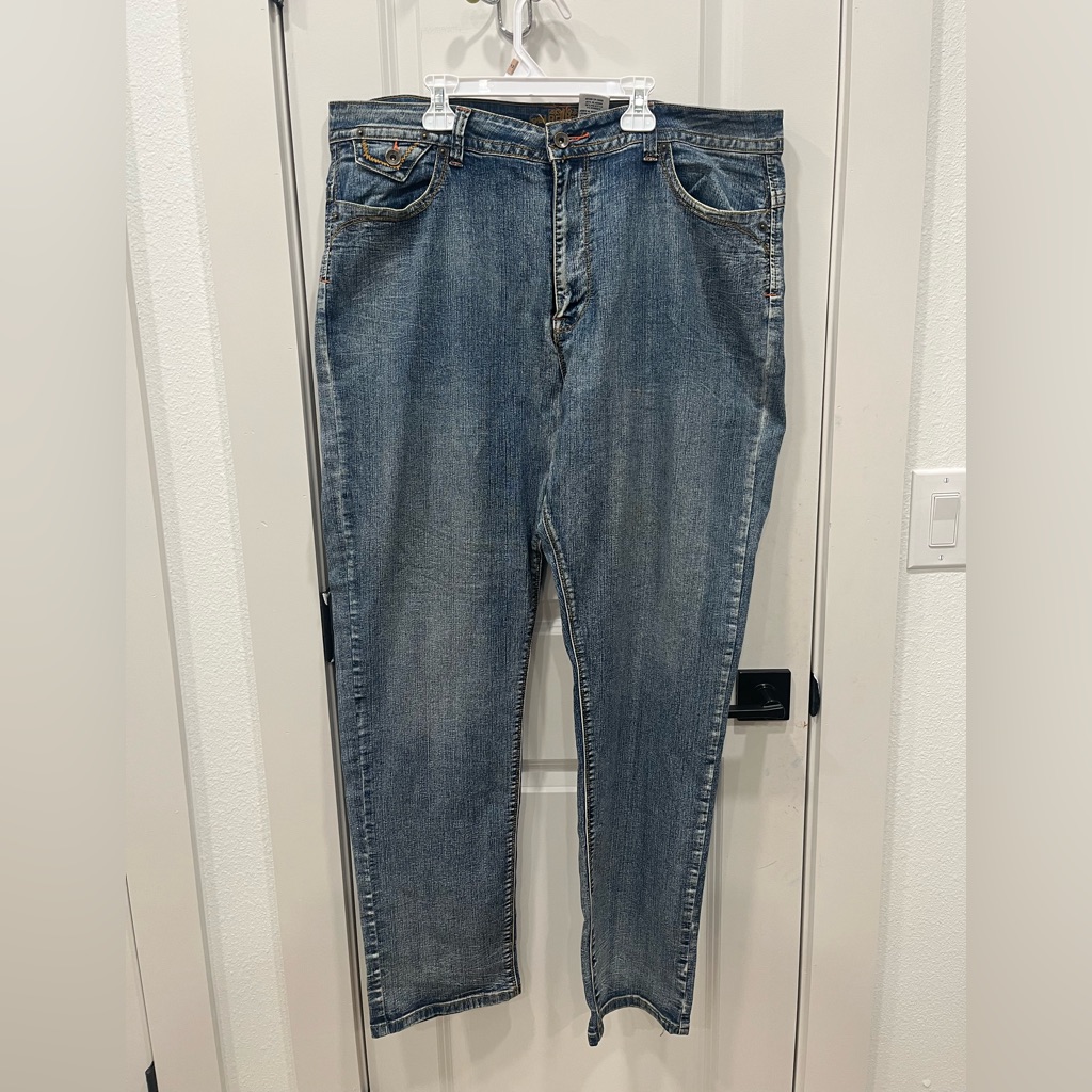 Revolt Women's Jeans With Gold Stitching Size 20 Preowned